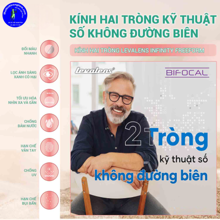 KÍNH HAI TRÒNG LEVALENS INFINITY FREEFORM LENS CHÍNH HÃNG