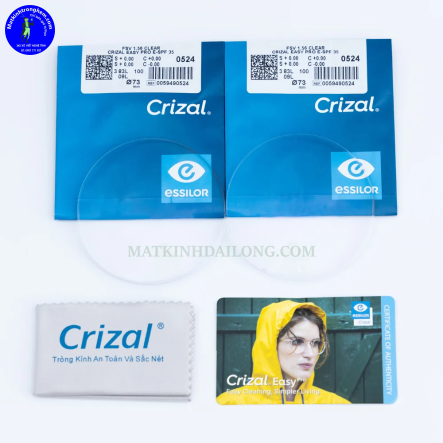 Tròng Kính Essilor 1.56SPH Crizal EasyPro Chính Hãng