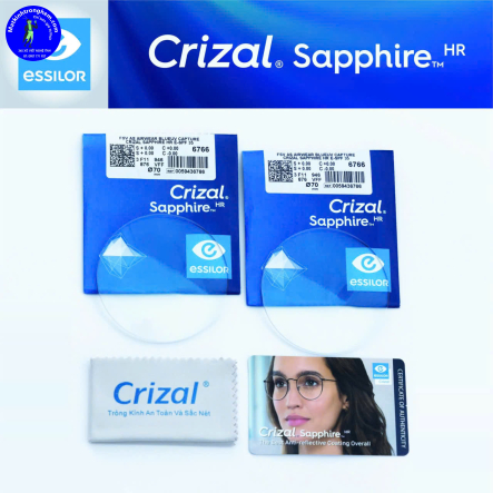 TRÒNG KÍNH ESSILOR 1.59 CRIZAL SAPPHIRE- NGĂN ÁNH SÁNG XANH