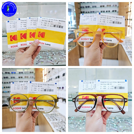 TRÒNG KÍNH ÁNH SÁNG XANH KODAK UVBLUE LENS- CHIẾT SUẤT 1.60