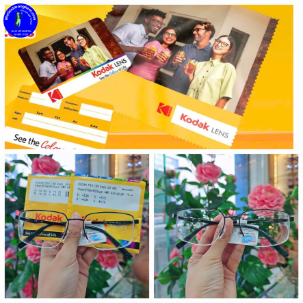 TRÒNG KÍNH ÁNH SÁNG XANH KODAK UVBLUE LENS- CHIẾT SUẤT 1.56