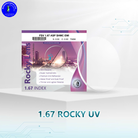 TRÒNG KÍNH SIÊU MỎNG 1.67 ROCKY CANADA- KHÔNG NGĂN ASX