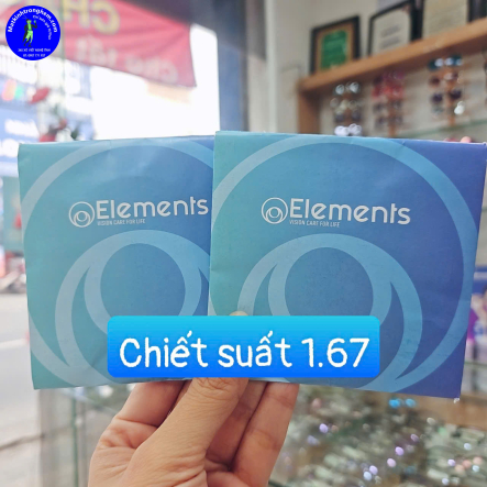 TRÒNG KÍNH CẮT ÁNH SÁNG XANH ELEMENTS SINGAPORE- Elements Blue UV Cut - chiết suất 1.67