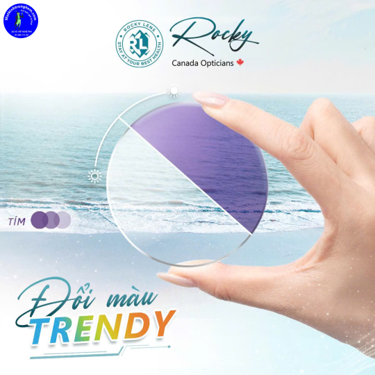 TRÒNG KÍNH ĐỔI MÀU TRENDY ROCKY CANADA 1.56- ĐỔI MÀU TÍM