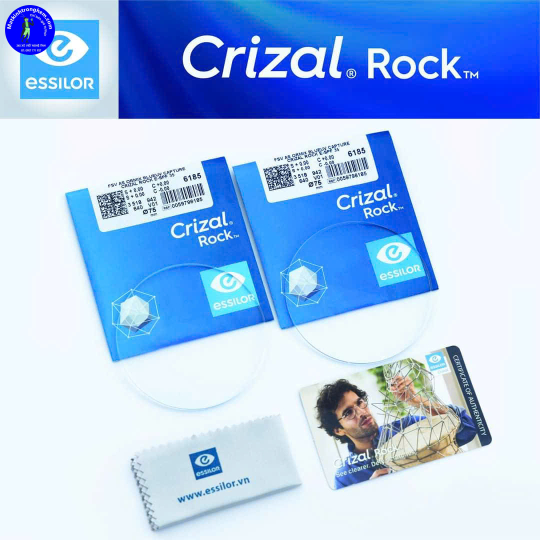 TRÒNG KÍNH ÁNH SÁNG XANH ESSILOR CRIZAL ROCK- CHIẾT SUẤT 1.67
