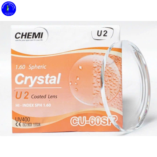 TRÒNG KÍNH MỎNG CHIẾT SUẤT 1.60 U2 CHEMI HÀN QUÔC- KHÔNG CẮT ÁNH SÁNG XANH