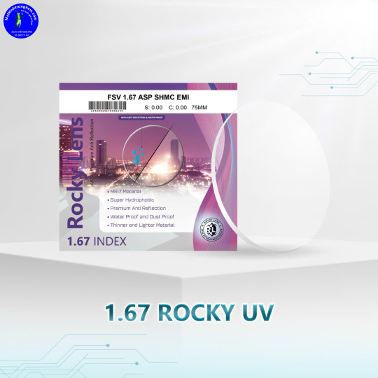 TRÒNG KÍNH SIÊU MỎNG 1.67 ROCKY CANADA- KHÔNG NGĂN ASX