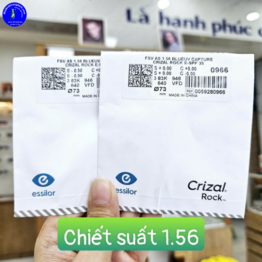 TRÒNG KÍNH Essilor Crizal® Rock™ 1.56ASP Chính Hãng