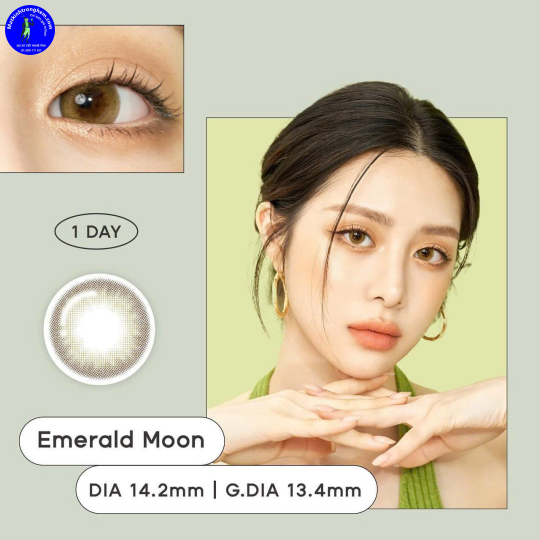 KÍNH ÁP TRÒNG 1 NGÀY MÀU EMERALD MOON - interojo HÀN QUỐC