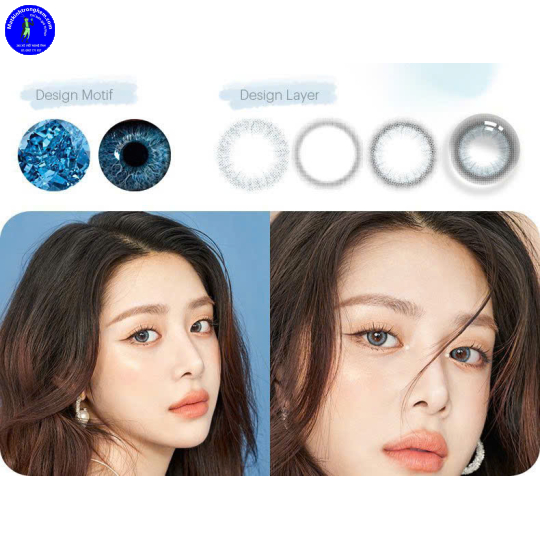 KÍNH ÁP TRÒNG 1 NGÀY MÀU SAPPHIRE MOON- interojo HÀN QUỐC
